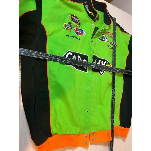 Vintage Nascar Racing Mark Martin Jacket GoDaddy Green 2XLarge‎ Coat Mens - Picture 7 of 7